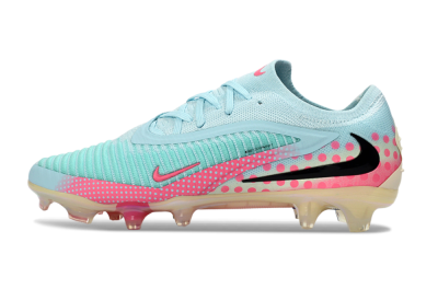Unisex Nike Phantom 6 Elite Low FG Firm Ground Low-Tops Football Boots - Aqua/Coral Pink/Soft Mint