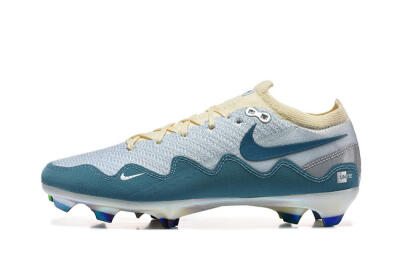 Men's Patta x Nike Air Zoom Mercurial Vapor 16 Elite FG Firm Ground Low-Tops Football Boots - Blue/Sky Blue/Frost White
