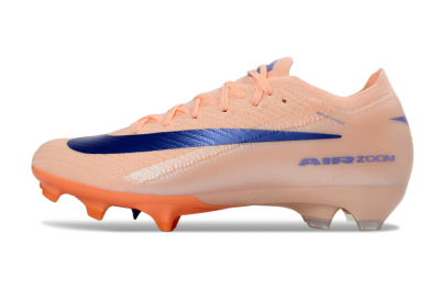 Unisex Nike Air Zoom Mercurial Vapor 16 Elite FG Firm Ground Low-Tops Football Boots - Peach/Coral Bliss/Navy Blue