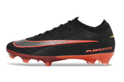 Unisex Nike Air Zoom Mercurial Vapor 16 Elite FG Firm Ground Low-Tops Football Boots - Black/Electric Orange/Neon Green