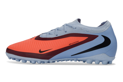 Unisex Nike Phantom 6 Elite Low TF Artificial Turf Low-Tops Football Shoes - Orange/Sky Blue/Crimson