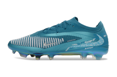 Unisex Nike Phantom 6 Elite Low FG Firm Ground Low-Tops Football Boots - Teal/Oceanic Teal/Silver Mist
