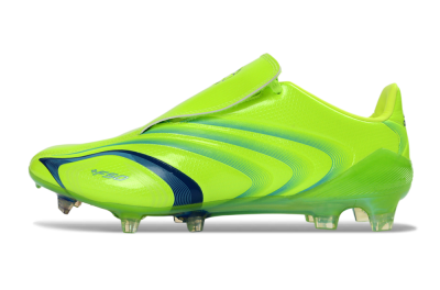 Men's Adidas F50 Elite FG Firm Ground Low-Tops Football Boots - Green/Electric Green/Blue Accent