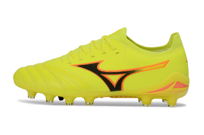 Men's Mizuno Morelia Neo 4 FG Firm Ground Low-Tops Football Boots - Yellow/Electric Yellow/Black
