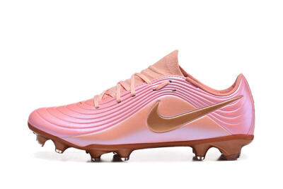 Men's Nike Tiempo Legend 11 Elite FG Firm Ground Low-Tops Football Boots - Pink/Blush Peach/Copper Bronze