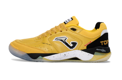 Men's Joma Top Flex IC Indoor & Futsal Low-Tops Football Shoes - Yellow/Black/White