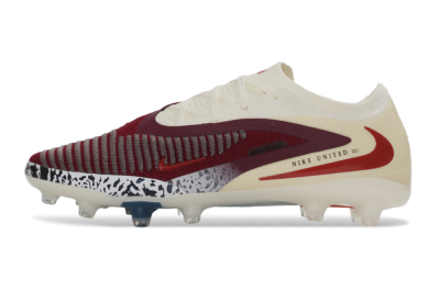 Men's Nike Phantom 6 Elite Low AG Artificial Grass Low-Tops Football Boots - Crimson/Cream/Deep Blue