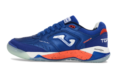 Men's Joma Top Flex IC Indoor & Futsal Low-Tops Football Shoes - Blue/Electric Orange/Deep Blue