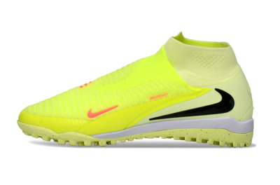 Men's Nike Phantom 6 Elite High TF Artificial Turf High-Tops Football Shoes - Yellow/Electric Neon/Black