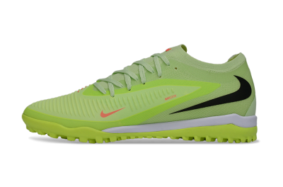 Unisex Nike Phantom 6 Elite Low TF Artificial Turf Low-Tops Football Boots - Green/Lime Glow/Neon Orange