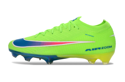 Men's Nike Air Zoom Mercurial Vapor 16 Elite FG Firm Ground Low-Tops Football Boots - Green/Electric Lime/Deep Blue