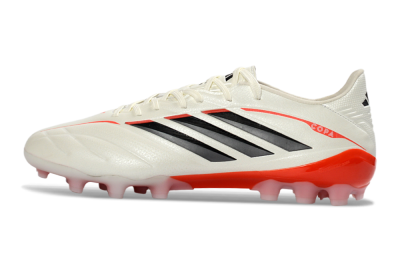 Men's Adidas Copa Pure 3 Elite AG Artificial Grass Low-Tops Football Boots - White/Scarlet/Black