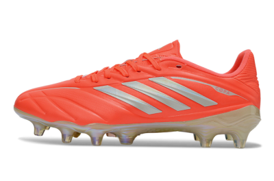 Men's Adidas Copa Pure 3 Elite FG Firm Ground Low-Tops Football Boots - Orange/Vibrant Coral/Glossy Silver