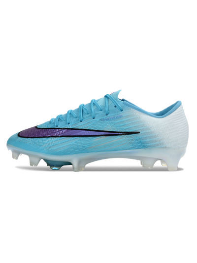 Men's Nike Air Zoom Mercurial Superfly 11 FG Firm Ground Low-Tops Football Boots - Blue/Iridescent Blue/Deep Purple