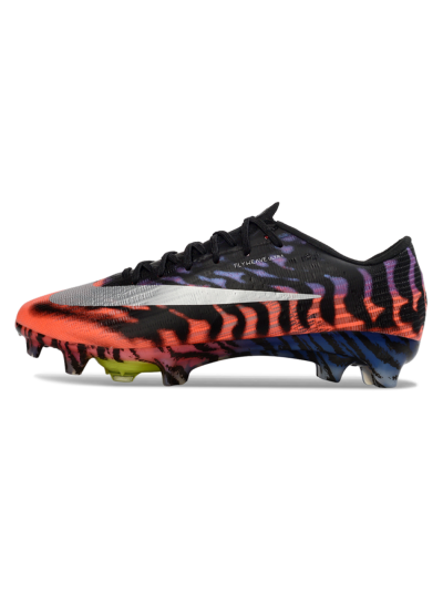 Men's Nike Air Zoom Mercurial Superfly 11 FG Firm Ground Low-Tops Football Boots - Black/Electric Orange/Blue Blaze