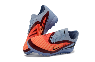 Kids Nike Phantom 6 Elite Low TF Artificial Turf Low-Tops Football Shoes - Blue/Coral Red/Steel Blue