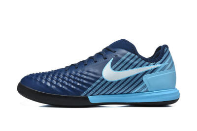 Men's Nike MagistaX Finale 2 IC Indoor & Futsal Low-Tops Football Shoes - Navy/Sky Blue/Navy Blue