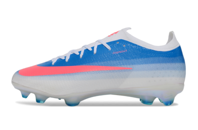 Men's Nike Air Zoom Mercurial Vapor 17 Elite FG Firm Ground Low-Tops Football Boots - Blue/Neon Pink/White