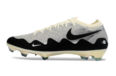 Men's Nike Air Zoom Mercurial Vapor 16 Elite FG Firm Ground Low-Tops Football Boots - Black/Golden Grey/White
