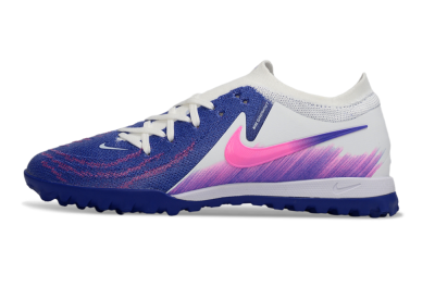Men's Nike Phantom GX 2 Elite TF Artificial Turf Low-Tops Football Shoes - Blue/Electric Blue/Fuchsia Pink