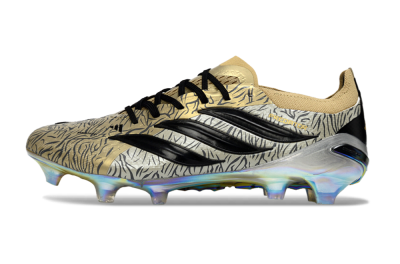 Men's Adidas Predator 26 Elite FG Firm Ground Low-Tops Football Boots - Beige/Desert Sand/Shiny Black