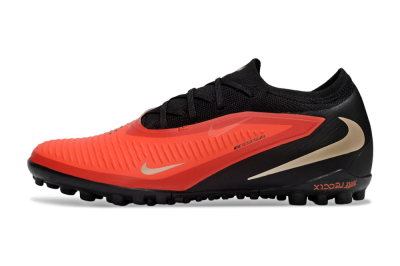 Men's Nike Phantom 6 Elite Low TF Artificial Turf Low-Tops Football Shoes - Red/Crimson Blaze/Black