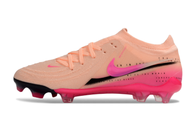 Men's Nike Phantom GX 2 Elite FG Firm Ground Low-Tops Football Boots - Pink/Coral Burst/Fuchsia Glow