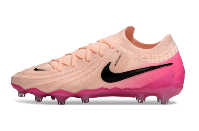 Men's Nike Phantom GX 2 Elite AG Artificial Grass Low-Tops Football Boots - Peach/Flamingo Pink/Black