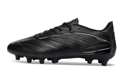 Men's Adidas Copa Pure 4 Elite FG Firm Ground Low-Tops Football Boots - Black/Midnight Shadow/Onyx Veil