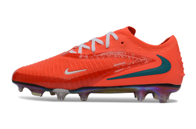Men's Nike Phantom 6 Elite Low FG Firm Ground Low-Tops Football Boots - Orange/Vibrant Coral/Teal Accent