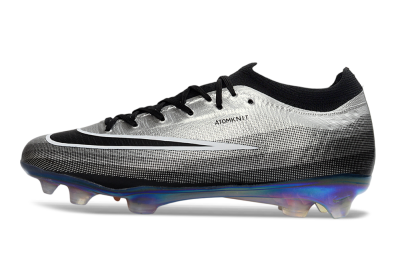 Unisex Nike Air Zoom Mercurial Vapor 17 Elite FG Firm Ground Low-Tops Football Boots - Silver/Electric Blue/Shiny Black
