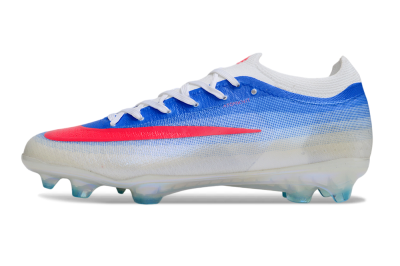 Unisex Nike Air Zoom Mercurial Vapor 17 Elite FG Firm Ground Low-Tops Football Boots - Blue/Vibrant Pink/Icy White