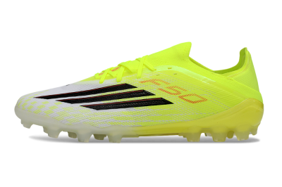Men's Adidas F50 Elite AG Artificial Grass Low-Tops Football Boots - Yellow/Vibrant Neon/Flashy Black