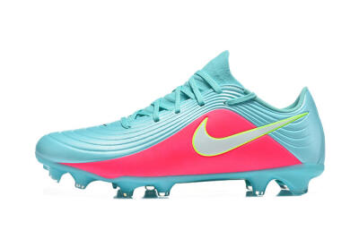 Men's Nike Tiempo Legend 11 Elite FG Firm Ground Low-Tops Football Boots - Aqua/Coral Glow/Neon Lime