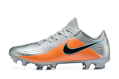 Men's Nike Tiempo Legend 11 Elite FG Firm Ground Low-Tops Football Boots - Silver/Bright Orange/Black
