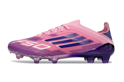 Unisex Adidas F50 Elite FG Firm Ground Low-Tops Football Boots - Pink/Lavender Bliss/Deep Violet