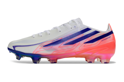 Unisex Adidas F50 Hyperfast 2026 World Cup FG Firm Ground Low-Tops Football Boots - White/Electric Pink/Deep Purple