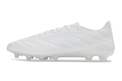 Men's Adidas Copa Pure 4 Elite FG Firm Ground Low-Tops Football Boots - White/Crystal White/Frosted White