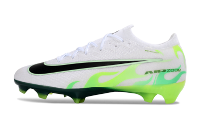 Unisex Nike Air Zoom Mercurial Vapor 16 Elite FG Firm Ground Low-Tops Football Boots - White/Electric Green/Black