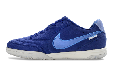 Unisex Nike Tiempo Streetgato Prm IC Indoor & Futsal Low-Tops Football Shoes - Blue/Sky Blue/Navy Blue