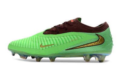 Unisex Nike Phantom 6 Elite Low FG Firm Ground Low-Tops Football Boots - Green/Lime Burst/Deep Forest