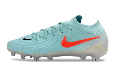 Men's Nike Phantom GX 2 Elite AG Artificial Grass Low-Tops Football Boots - Aqua/Coral Glow/Sky Blue