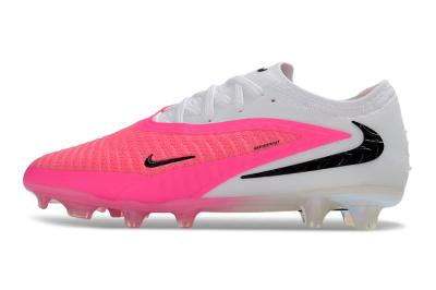 Unisex Nike Phantom 6 Elite Low FG Firm Ground Low-Tops Football Boots - Pink/Electric Pink/White