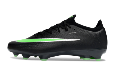 Unisex Nike Air Zoom Mercurial Vapor 17 Elite FG Firm Ground Low-Tops Football Boots - Black/Electric Green/Metallic Silver
