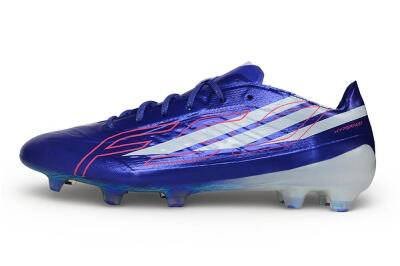 Unisex Adidas F50 Hyperfast Evo FG Firm Ground Low-Tops Football Boots - Blue/Lucid Blue/White