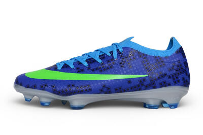 Unisex Nike Air Zoom Mercurial Vapor 17 Elite FG Firm Ground Low-Tops Football Boots - Blue/Electric Blue/Volt Green