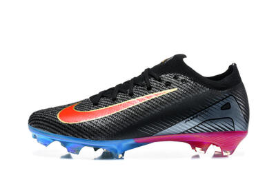Men's Nike Air Zoom Mercurial Vapor 16 Elite FG Firm Ground Low-Tops Football Boots - Black/Black/Multicolor