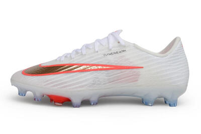 Men's Nike Air Zoom Mercurial Superfly 11 Elite AG Artificial Grass Low-Tops Football Boots - White/Metallic Gold/Bright Crimson