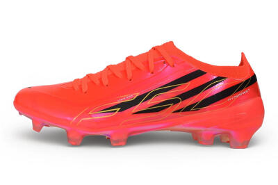 Unisex Adidas F50 Hyperfast Elite FG Firm Ground Low-Tops Football Boots - Orange/Solar Red/Core Black