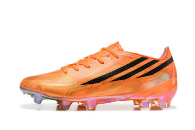 Unisex Adidas F50 Elite FG Firm Ground Low-Tops Football Boots - Orange/Solar Orange/Black